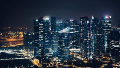 Photo Virtual cityscape
