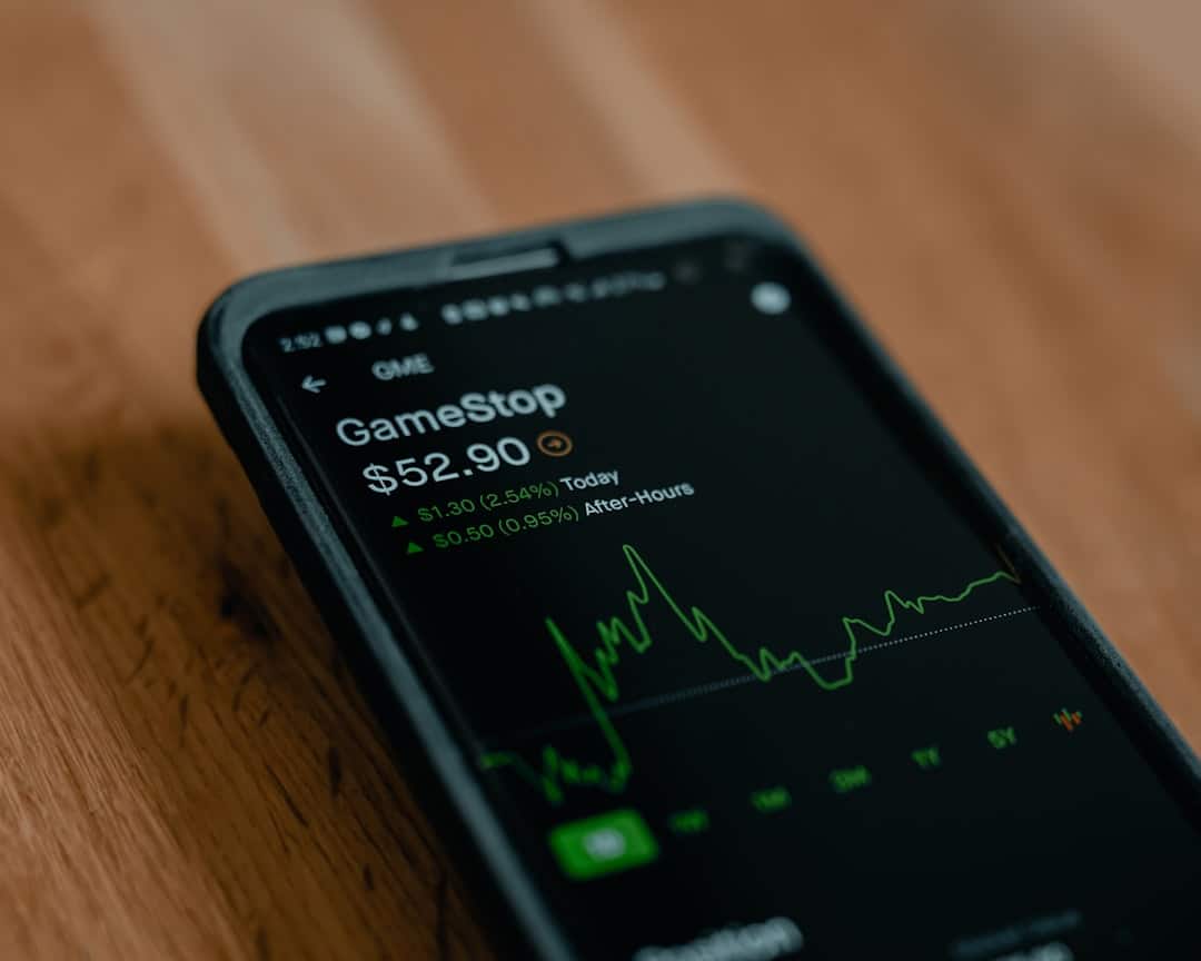 Photo Stock market graph