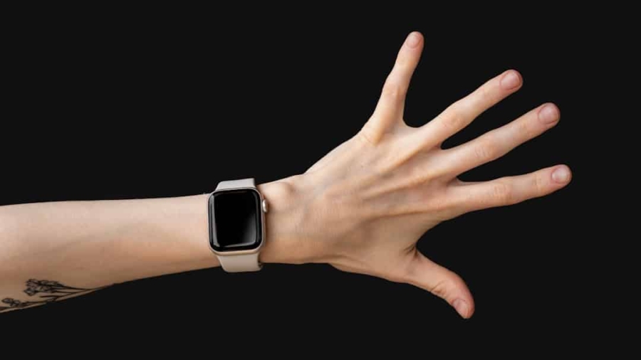 Photo Smartwatch on astronauts wrist