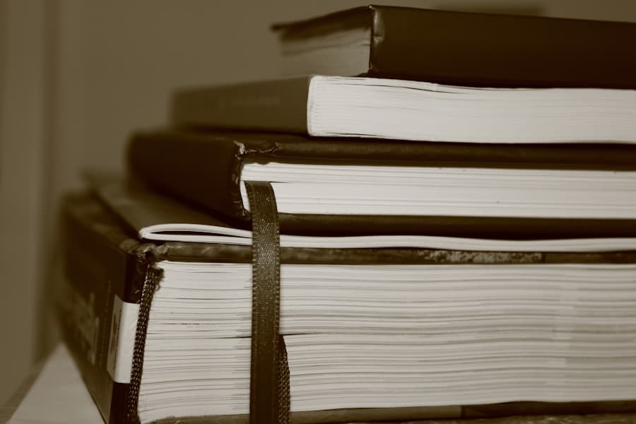 Textbook pile