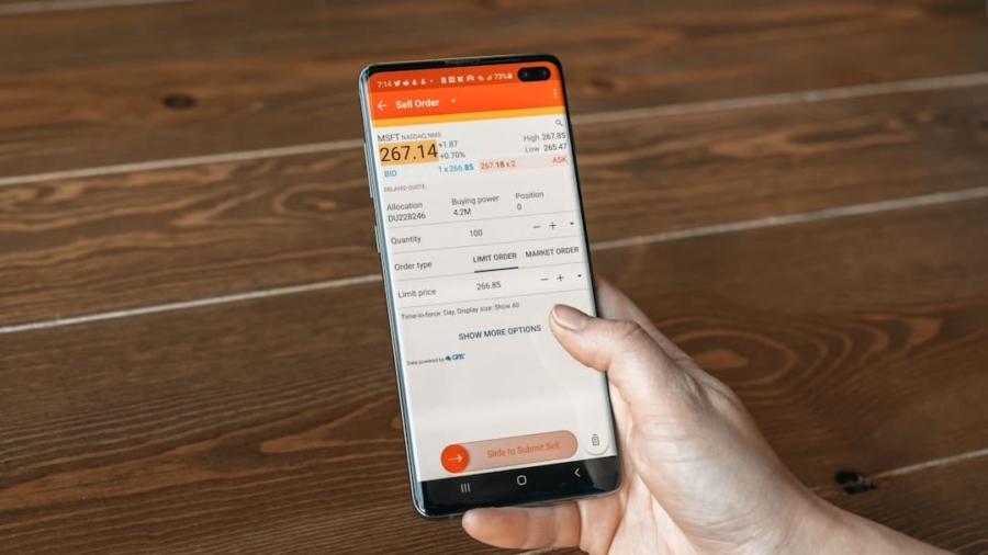 Photo Mobile banking app