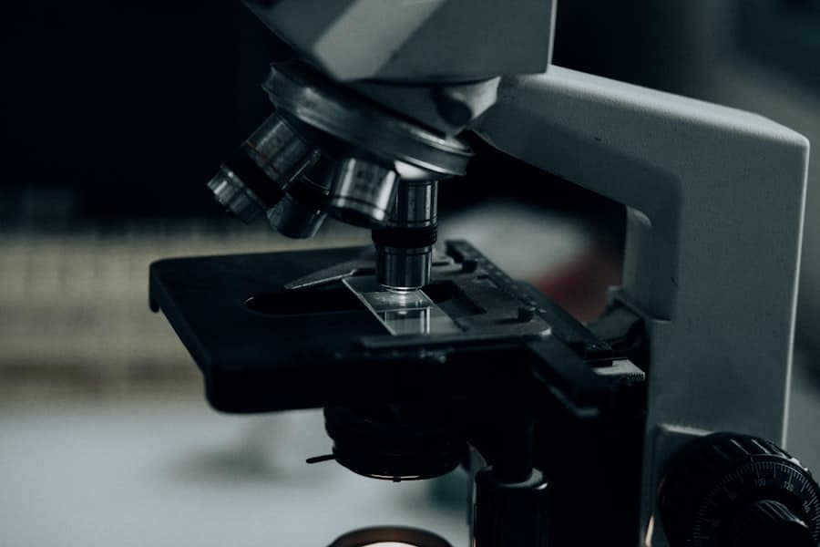 Photo AI-powered microscope