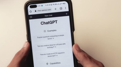 Photo Chatbot interface