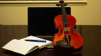 Photo Virtual music lesson