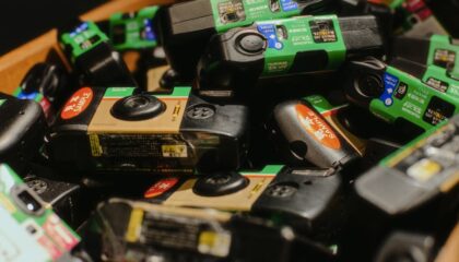 Photo Eco-friendly batteries
