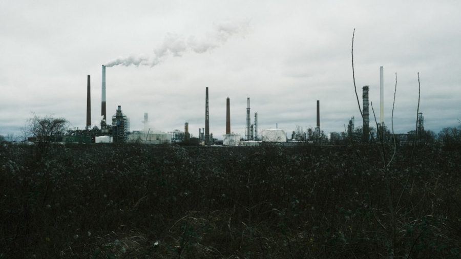 Photo AI, industrial waste