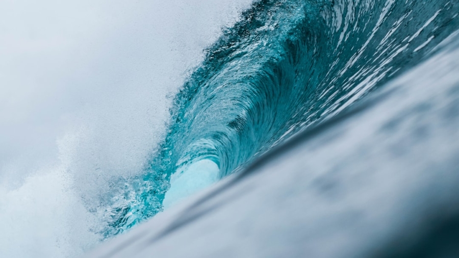 Photo Ocean Waves Grid Power