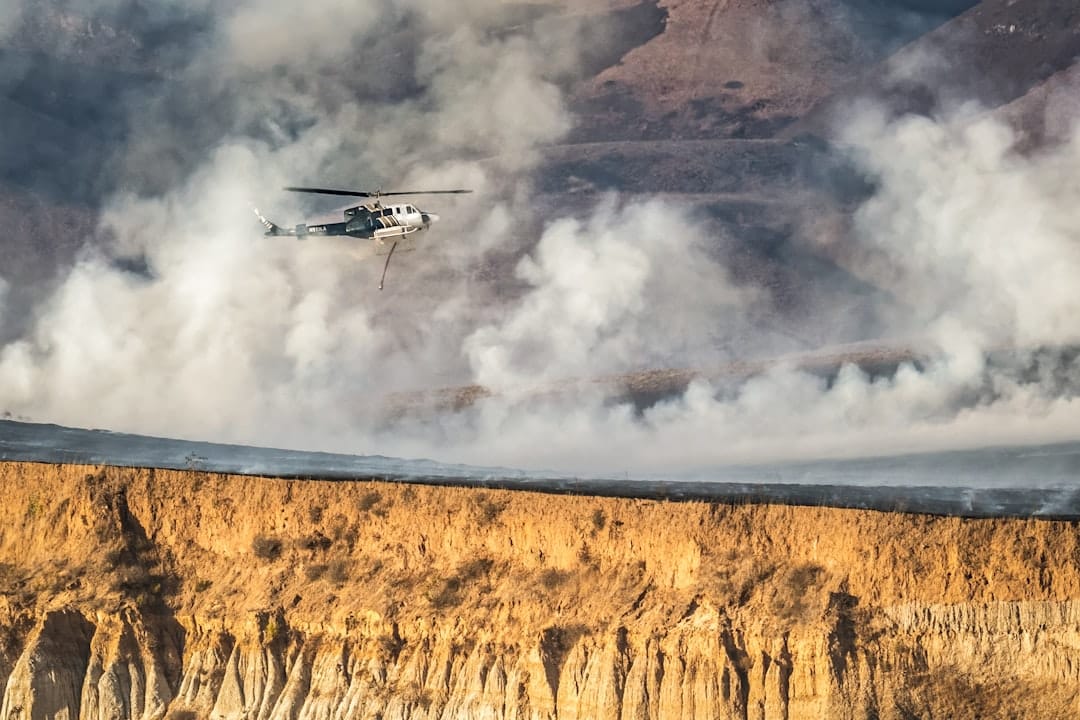 Photo Drone Swarms Wildfires