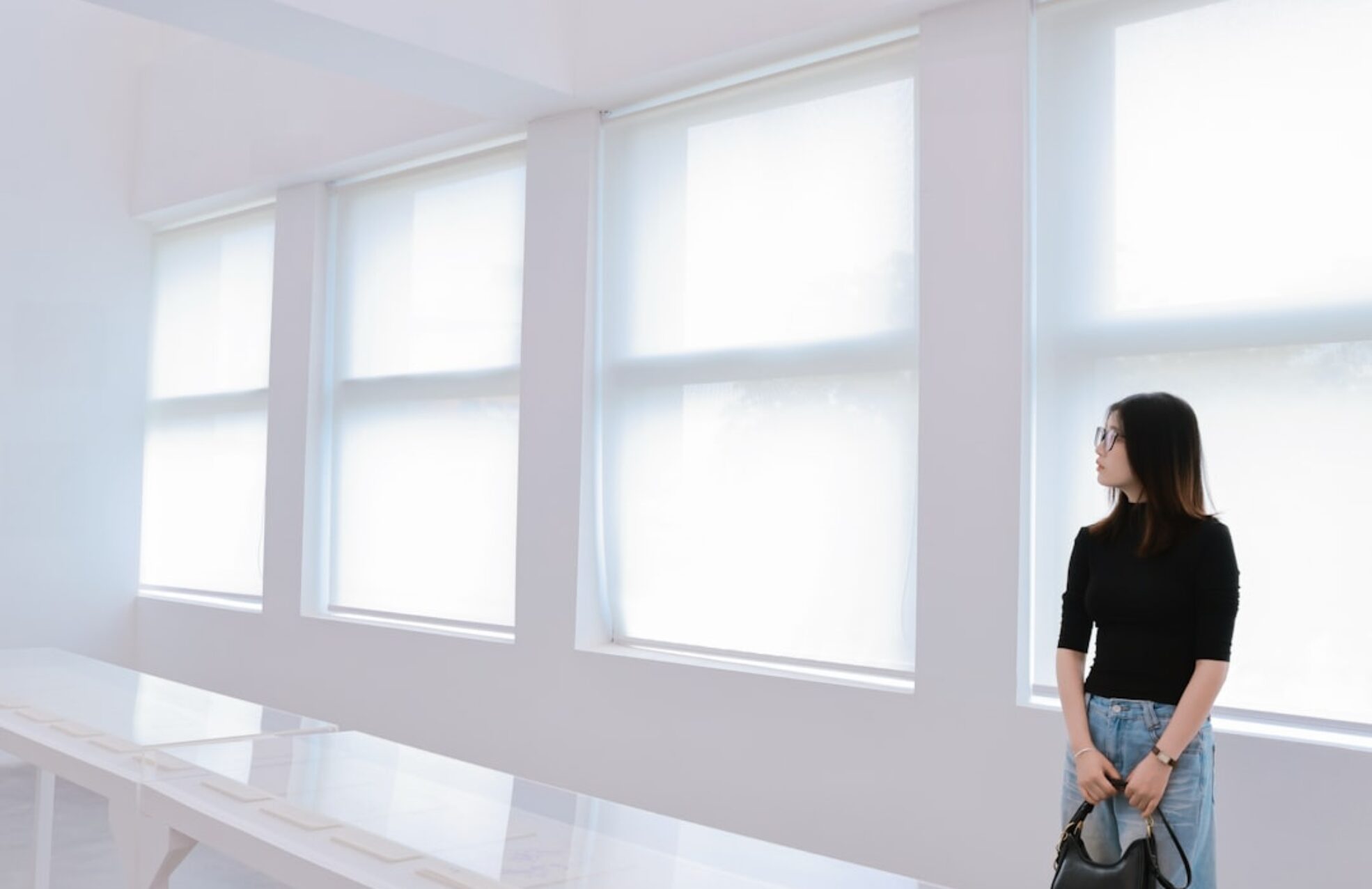 Photo Automated Window Blinds