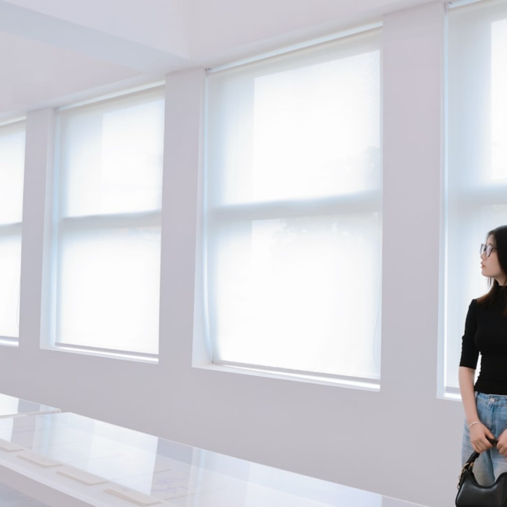 Photo Automated Window Blinds