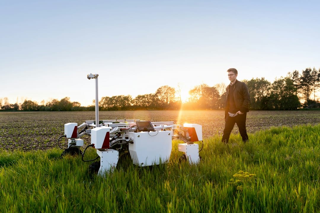Photo Precision agriculture drones IoT sensors zero-waste farming