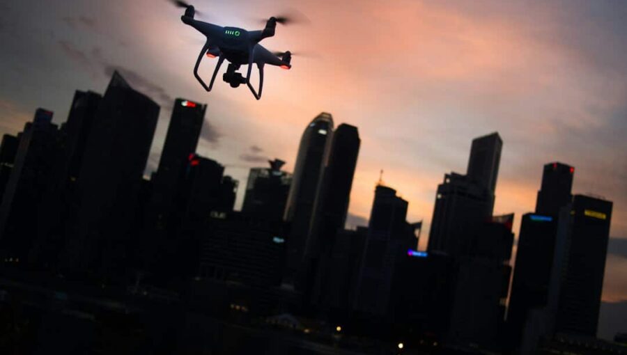 Photo autonomous drone fleet infrastructure inspection