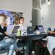 Photo multi-user spatial workspace remote collaboration